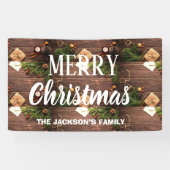 Rustige kerstgebanner spandoek (Horizontaal)