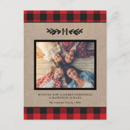 Rustige kerstgeborene foto foto foto feestdag Po Briefkaart