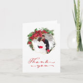 Rustige Kersthuwelijk Dank Je Bedankkaart (Voorkant)