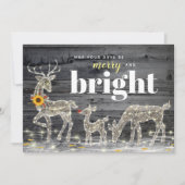 Rustige kerstkaarten voor zonnebloempjes kaart (Voorkant)