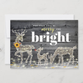 Rustige kerstkaarten voor zonnebloempjes kaart