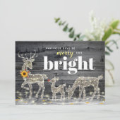 Rustige kerstkaarten voor zonnebloempjes kaart (Staand voorkant)