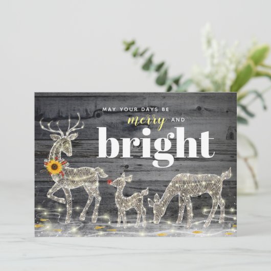 Rustige kerstkaarten voor zonnebloempjes kaart (Staand voorkant)