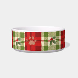 Rustige Kerstkattenkom – Festief Rood, Groen Voerbakje
