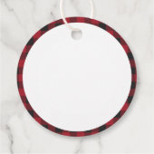 Rustige Kerstkrans Kerstcadeau Bedankjes Labels (Achterkant)