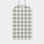 Rustige Kerstkrans Vakantie Cadeaulabel (Achterkant)