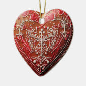 Rustige Kerstkrans Versierde Kerst Koek Keramisch Ornament (Links)