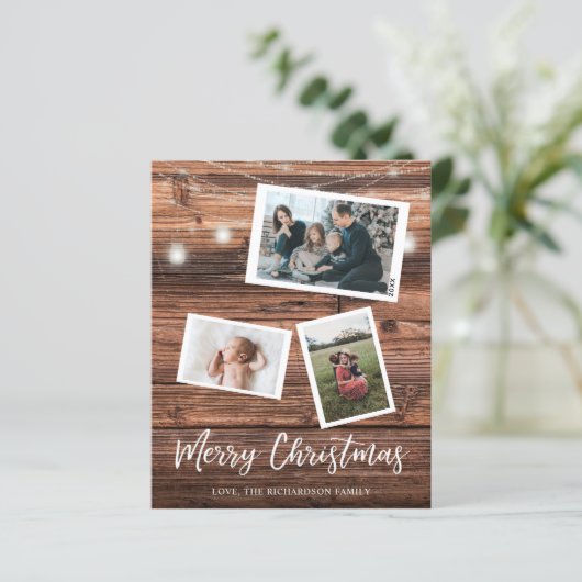 Rustige kerstlampjes met budget Multi-Photo (Staand voorkant)