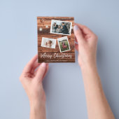 Rustige kerstlampjes met budget Multi-Photo Flyer (Hand)