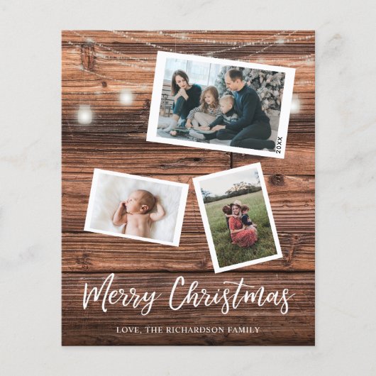 Rustige kerstlampjes met budget Multi-Photo Flyer (Voorkant)