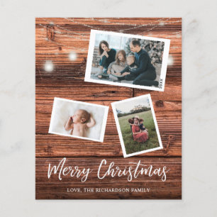 Rustige kerstlampjes met budget Multi-Photo Flyer