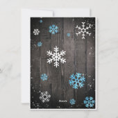 Rustige kerstman feestdagenkaart (Achterkant)