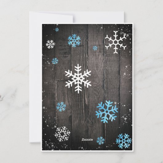 Rustige kerstman feestdagenkaart (Achterkant)