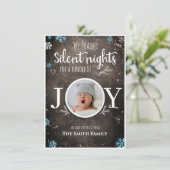 Rustige kerstman feestdagenkaart (Staand voorkant)