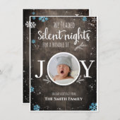 Rustige kerstman feestdagenkaart (Voorkant / Achterkant)