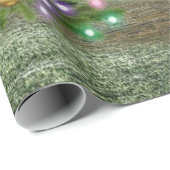 Rustige kerstmankjeskerstboom op Boerderij Cadeaupapier (Rol Hoek)