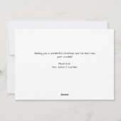 Rustige Kerstmis 3-fotocollage-feestkaart Feestdagenkaart (Achterkant)