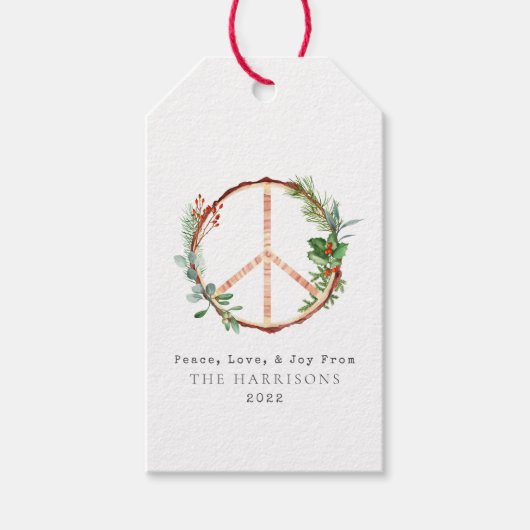 Rustige Kerstmis Cadeaulabel (Voorkant)