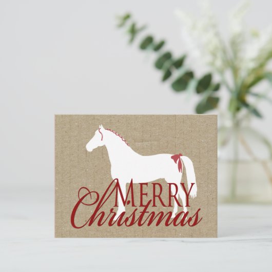 Rustige Kerstmis Feestdagenkaart (Staand voorkant)