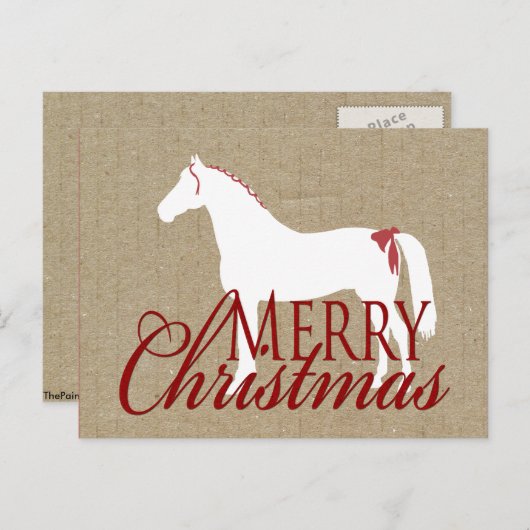 Rustige Kerstmis Feestdagenkaart (Voorkant / Achterkant)