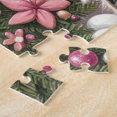 Rustige Kerstmis Hoogland Koe Jigsaw Puzzel (Zijkant)