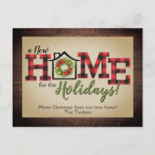 Rustige kerstmis met Pset Wood, nieuw huis Briefkaart (Voorkant)