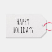 Rustige Kerstmis | Minimalistische Kraft Prettige  Cadeaulabel (Voorkant (Horizontaal))