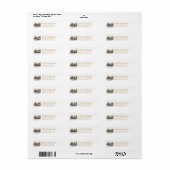 Rustige Kerstmis Nieuwe Thuis Retouradres Etiket (Full Sheet)