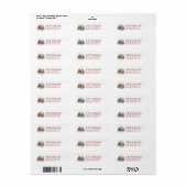 Rustige Kerstmis Nieuwe Thuis Retouradres Etiket (Full Sheet)