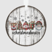 Rustige Kerstmis Ornament (achterkant)
