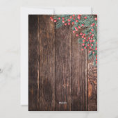 Rustige Kerstmis Red Buffalo Pset Check 4 Foto Feestdagenkaart (Achterkant)