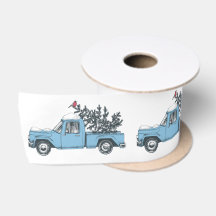 Rustige Kerstmis Truck Ribbon
