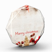Rustige Kerstmis Vakantiedecoratie Fotoblokken (Links)