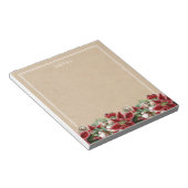 Rustige kerstpunctielampjes notitieblok (Schuin)