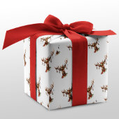 Rustige kerstrendierversierversierversiersystemen cadeaupapier