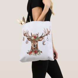 Rustige kerstrendierversierversierversiersystemen tote bag