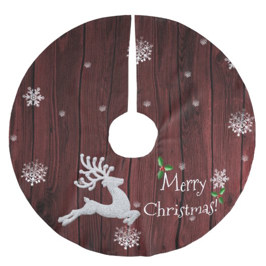 Rustige kerstrenrendierrok kerstboom rok (Voorkant)