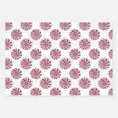 Rustige kerstrenrenrendiertje laat het sneeuwpoppe inpakpapier vel (Voorkant 3)