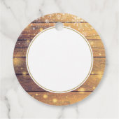 Rustige kerstsnowflakes bedankjes labels (Achterkant)