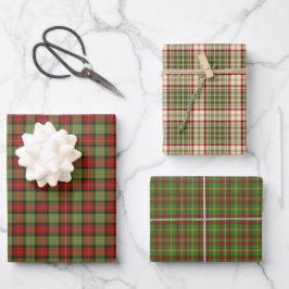 Rustige kerstspelvariëteit inpakpapier vel