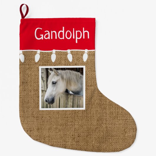 Rustige kerststaart 1 foto-omhulling grote kerstsok (Voorkant)