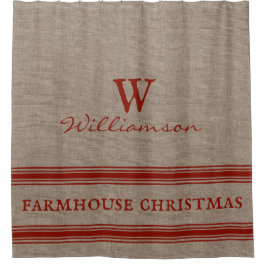 Rustige kersttaartenstaartroep douchegordijn