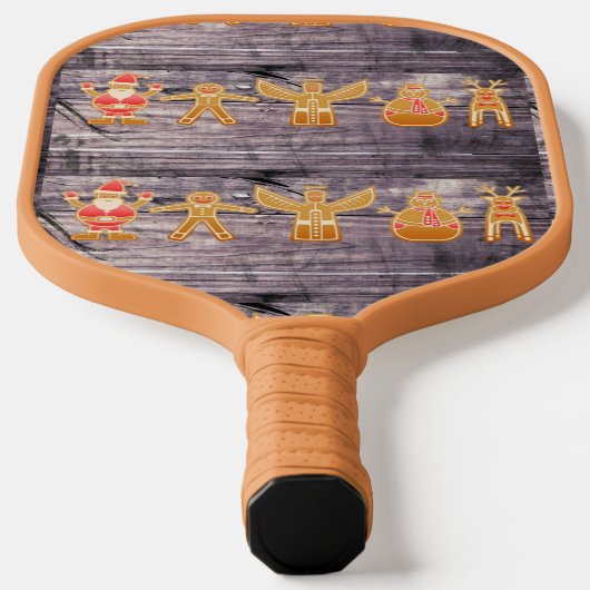 Rustige kersttekens patroon pickleball paddle (Laagn)
