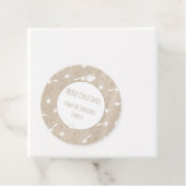 Rustige kersttonerpatronen voor kunststofpapier bedankjes labels (In situ)