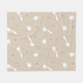 Rustige kersttonerpatronen voor kunststofpapier fleece deken (Voorkant (Horizontaal))