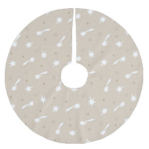 Rustige kersttonerpatronen voor kunststofpapier kerstboom rok