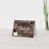 Rustige kerstwinter bruiloft Hartelijk dank Bedankkaart (Voorkant)