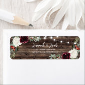 Rustige kerstwinter huwelijksreis etiket (Insitu)