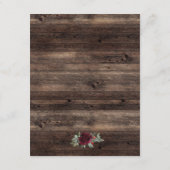 Rustige kerstwinterbruiloft informatiekaartje (Achterkant)