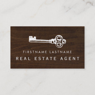 Rustige Key Real Estate Agent Visitekaartje